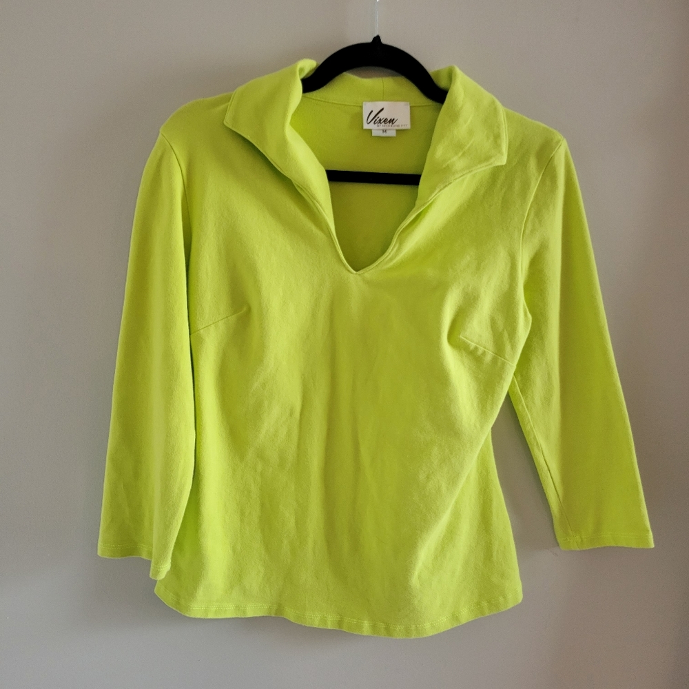 Chartruese Vixen Top by Micheline Pitt